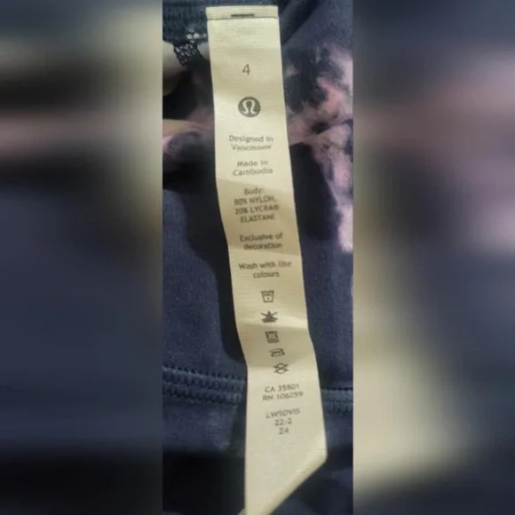 Lululemon Align HR Pant Leggings 28” Circulate Tie Dye Mineral Blue Size 4 NWT - Picture 5 of 7